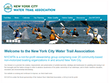 Tablet Screenshot of nycwatertrail.org
